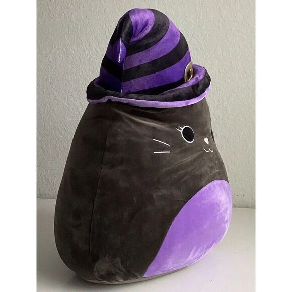 Squishmallow 16” Autumn Black Cat With Halloween Witch Hat Soft Plush NEW 2023 - Picture 9 of 12